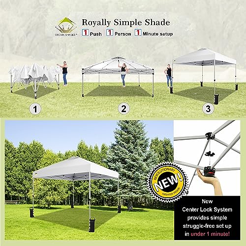 2025 Crown Shades Tente Pliante 10x10 Pieds, Tente Extérieure à DéploieCarpa Plegable Crown Shades 10x10 Pies, Carpa Exterior de Despliegue Rápido con Bolsa de Transporte con Ruedasment Rapide avec Sac de Transport à Roulettes