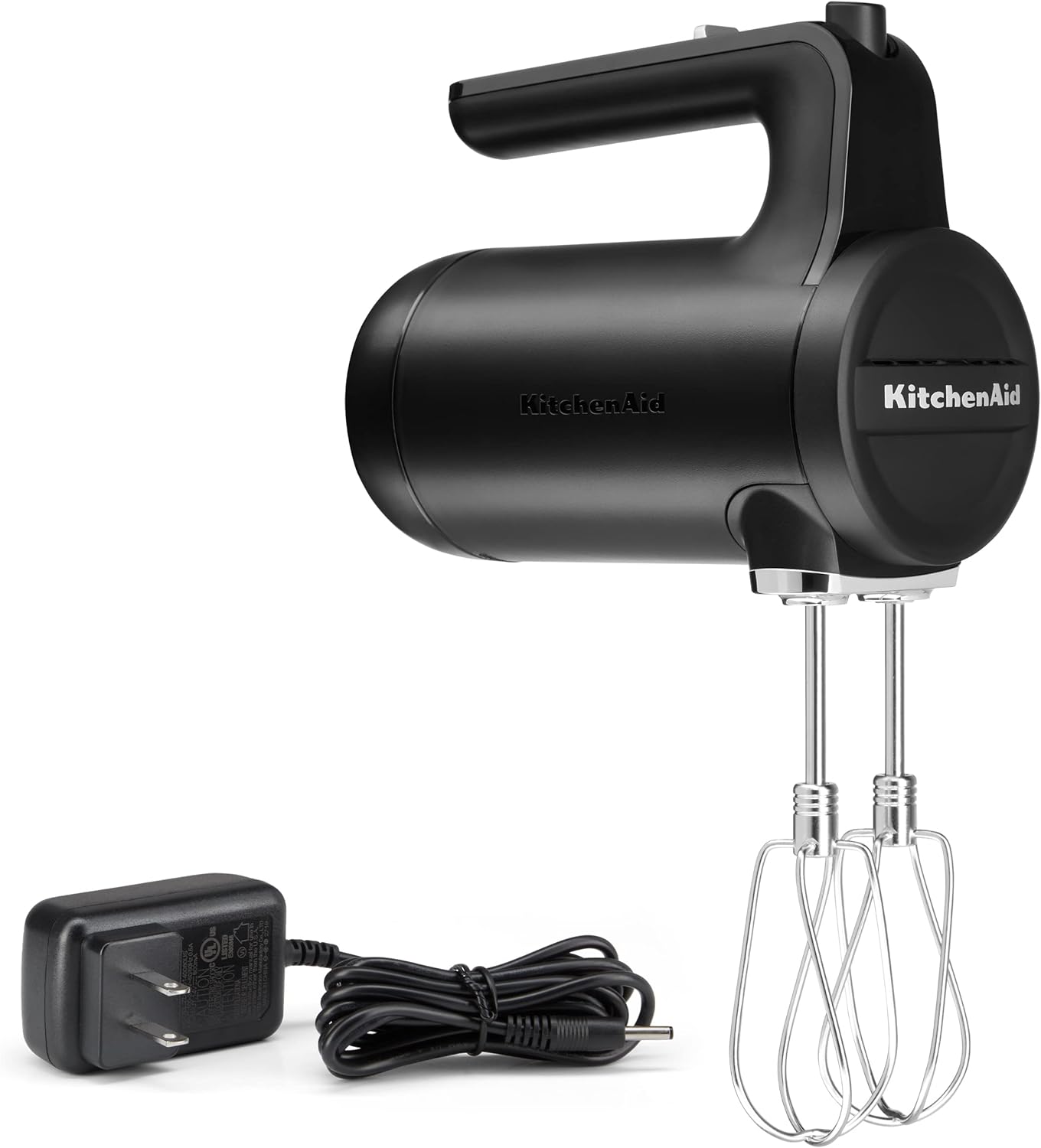 2025 Batidora de Mano Inalámbrica KitchenAid de 7 Velocidades – Modelo KHMB732, Negro Mate
