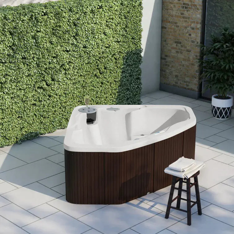 Lifesmart Spas – Spa Plug and Play 110 Voltios, 3 personas, 17 chorros con ozonizador – Color Espresso