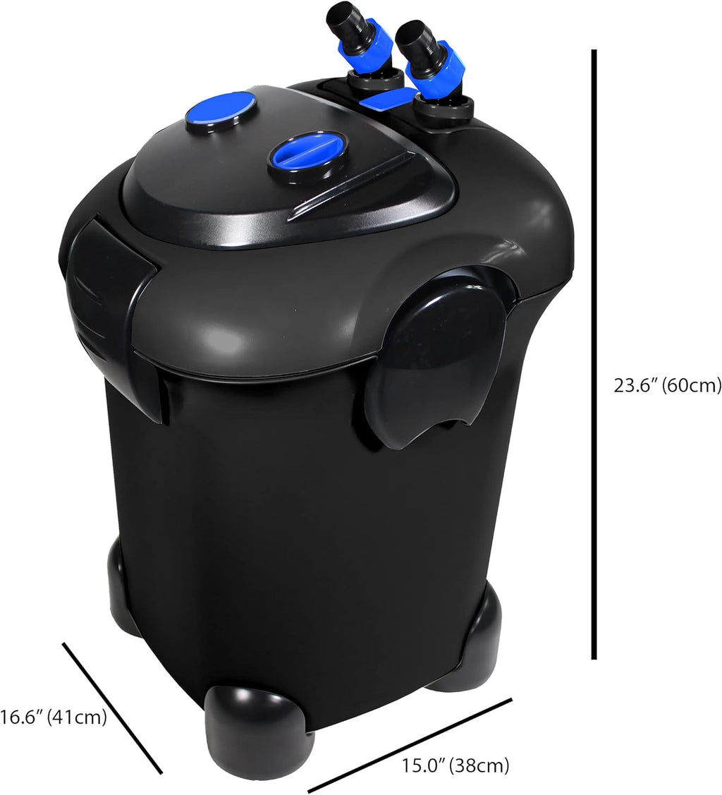2025 Filtro Canister Cascade Max Flow para Acuarios – Ideal para Peceras Extra Grandes – Perfecto para Acuarios de 250+ Galones – 820 Galones por Hora (GPH)