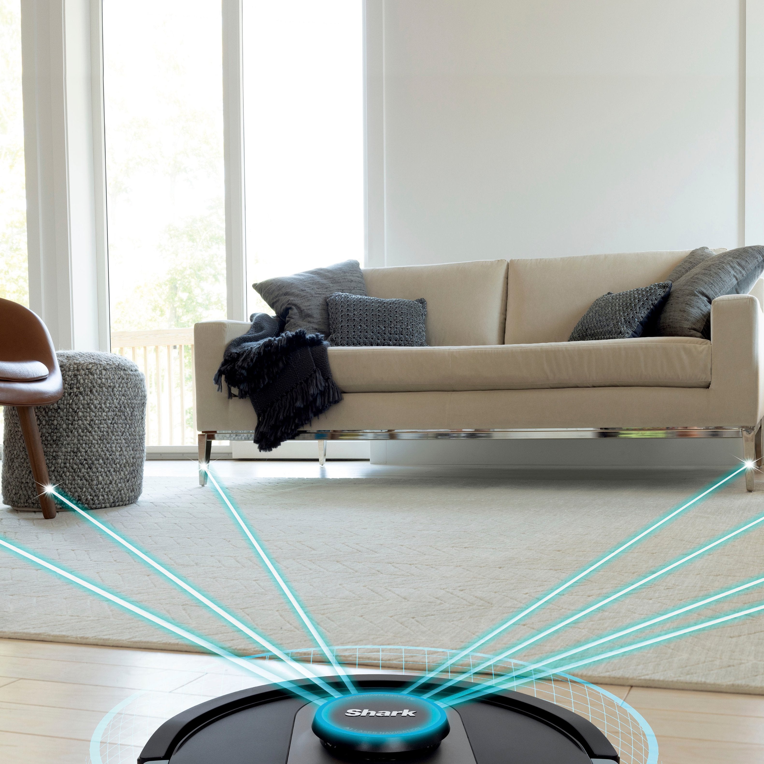 2025 Shark – Aspiradora Robot AI Ultra con Matrix Clean, Mapeo del Hogar, Base Auto-vaciable sin Bolsa HEPA, Conectividad WiFi – Negra