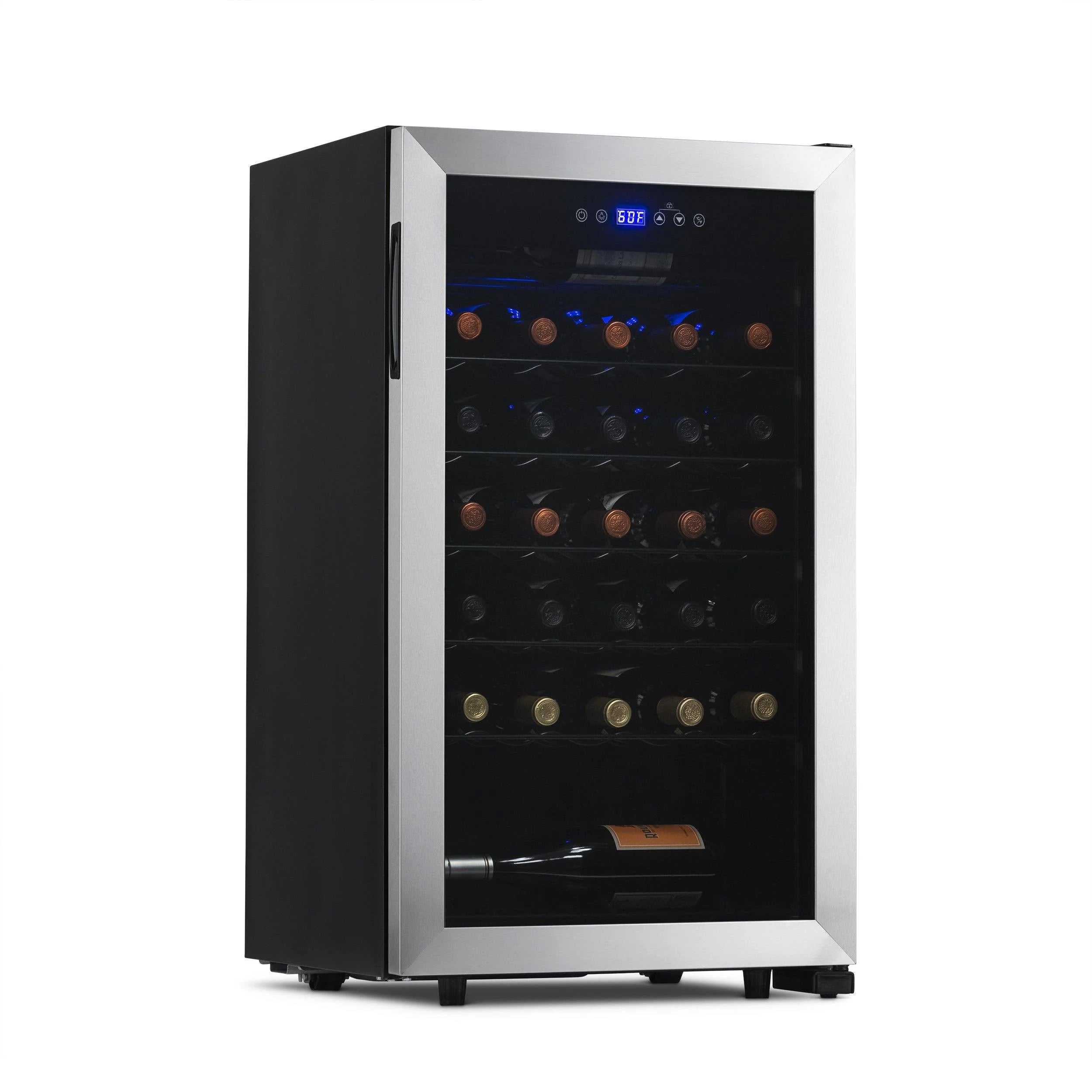 2025 Refrigerador de Vinos Independiente Newair® de Acero Inoxidable – 33 Botellas – 18,9"