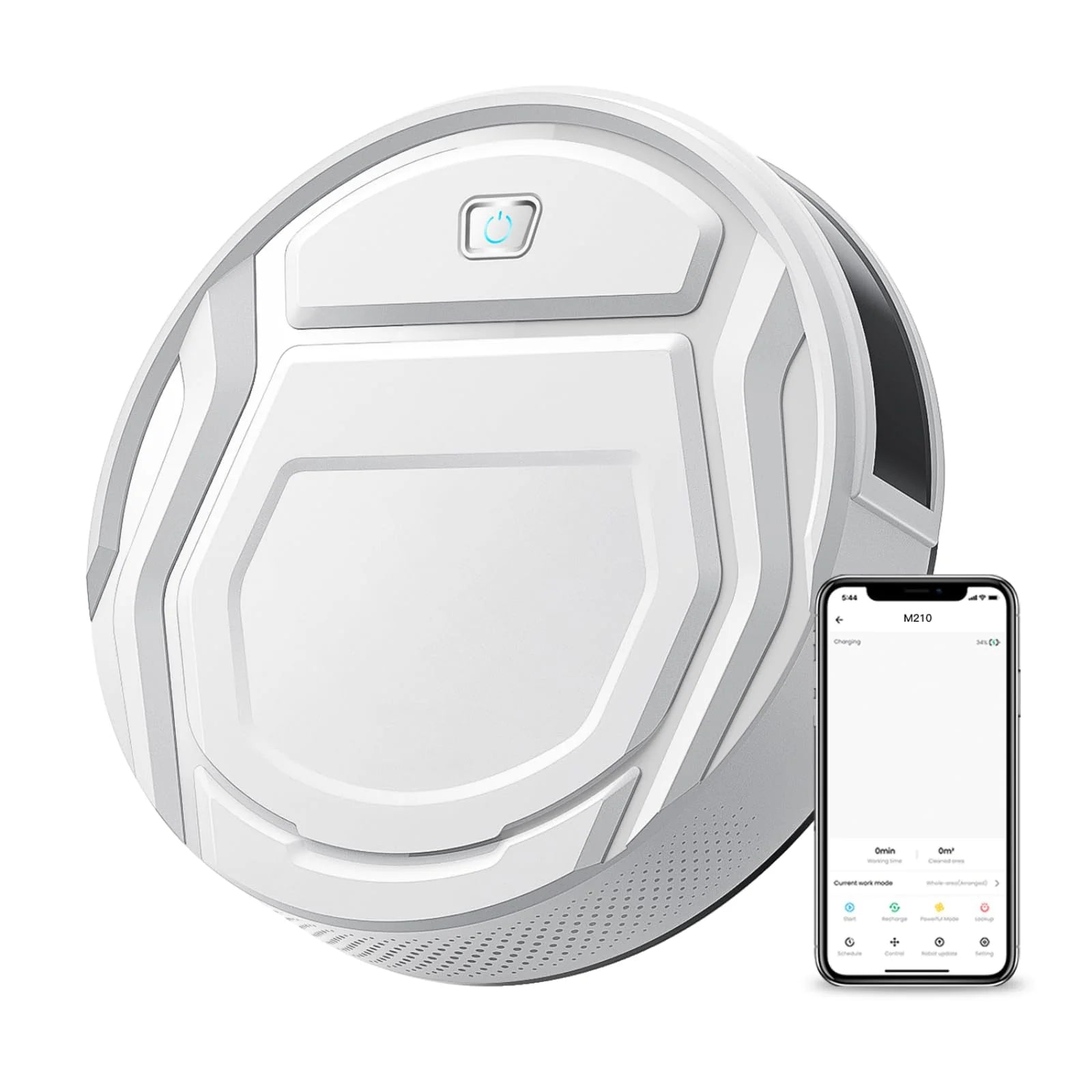 Aspiradora Robot Automática con Recarga Autónoma y Succión Potente