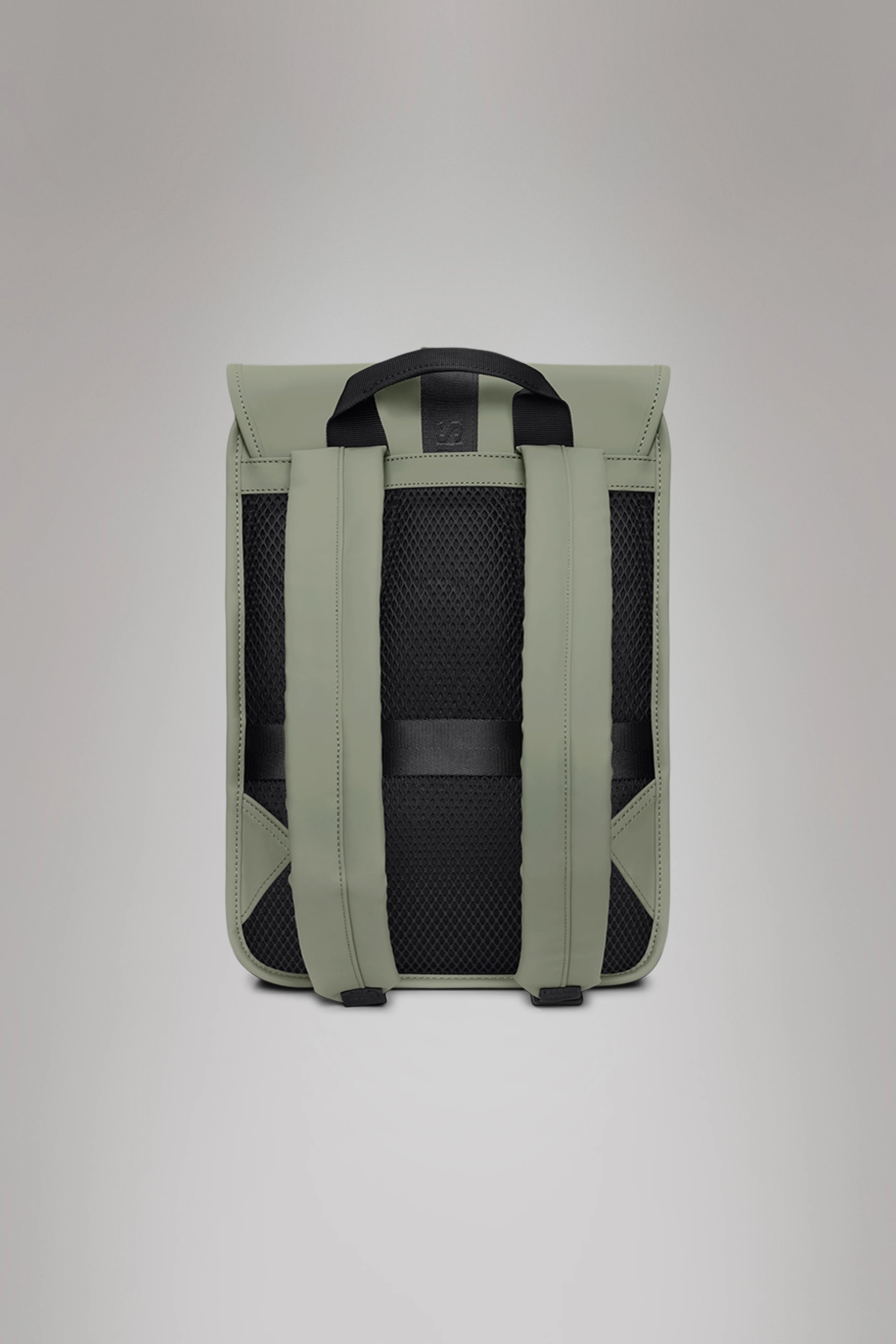 2025 Trail Backpack Mini – Mochila de Día Repelente al Agua (15") con Solapa y Hebilla de Goma – Tejido PU – Compartimento Acolchado para Portátil