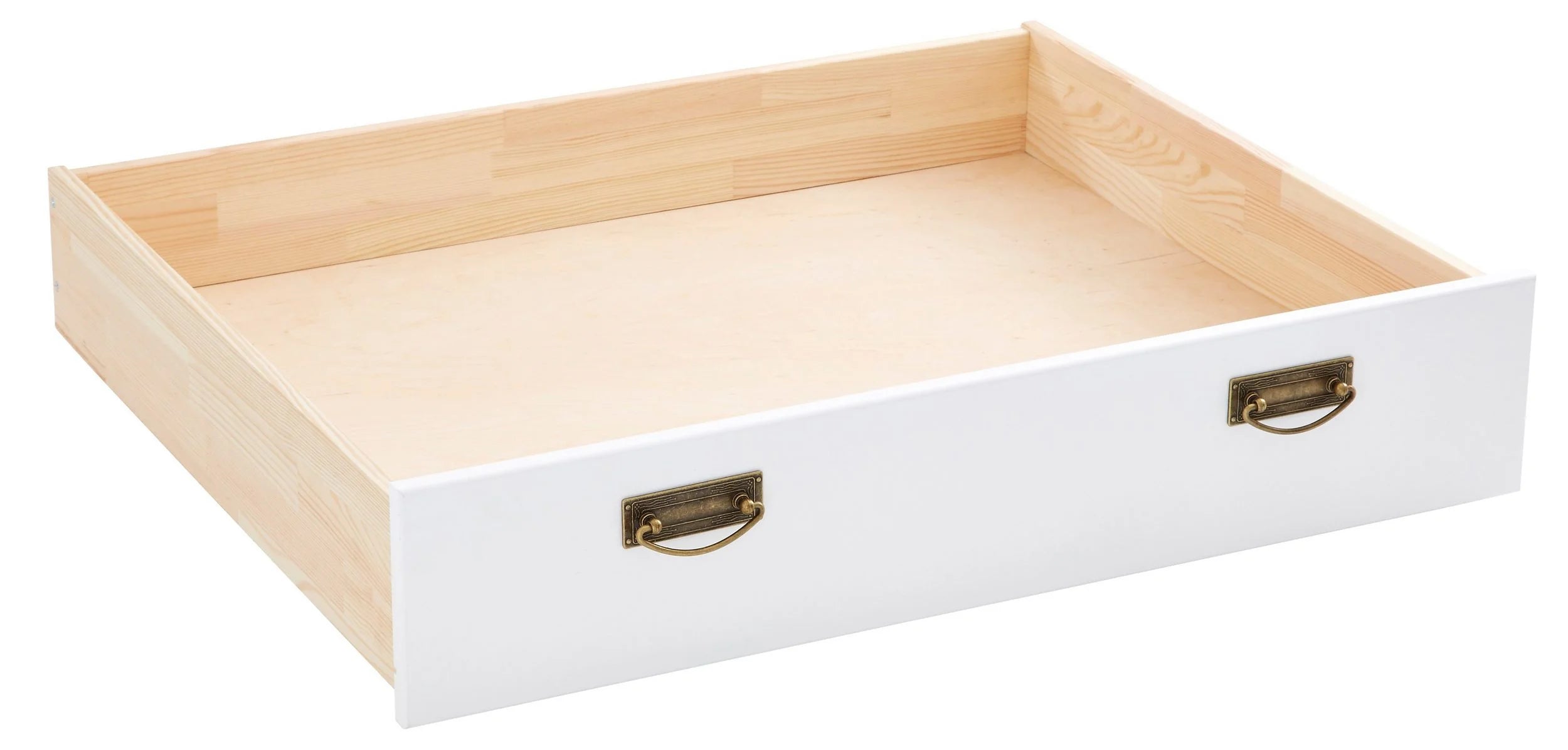 Cajón para cama de madera de pino blanco, 83 cm de ancho
