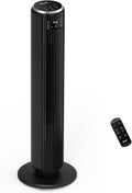 Ventilador de Torre LEVOIT 20dB con Control Remoto, 7.9 m/s con Motor DC, Ventilador Silencioso de 26W con Modo Sueño, 4 Modos y 12 Velocidades, Temporizador de 12H, Pantalla LED, Oscilación de 90°, Blanco
