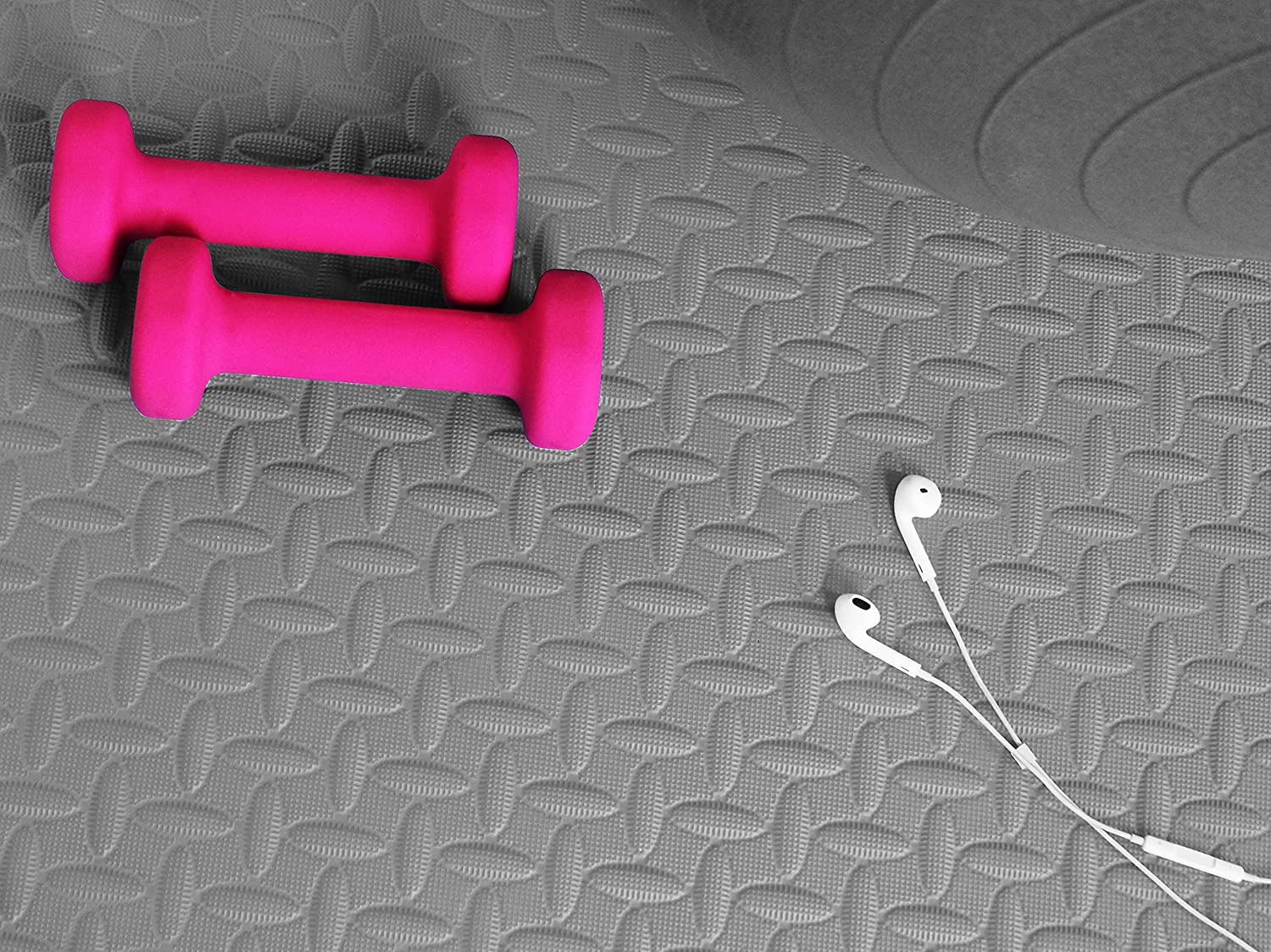 Tapete de ejercicio tipo rompecabezas BalanceFrom con losetas entrelazadas de espuma EVA