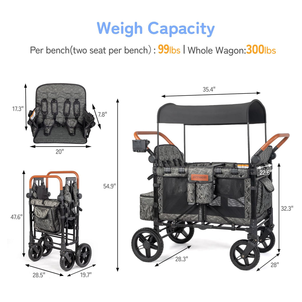 JOYMOR Cochecito Tipo Carrito con Protección UV WS1GC4SD