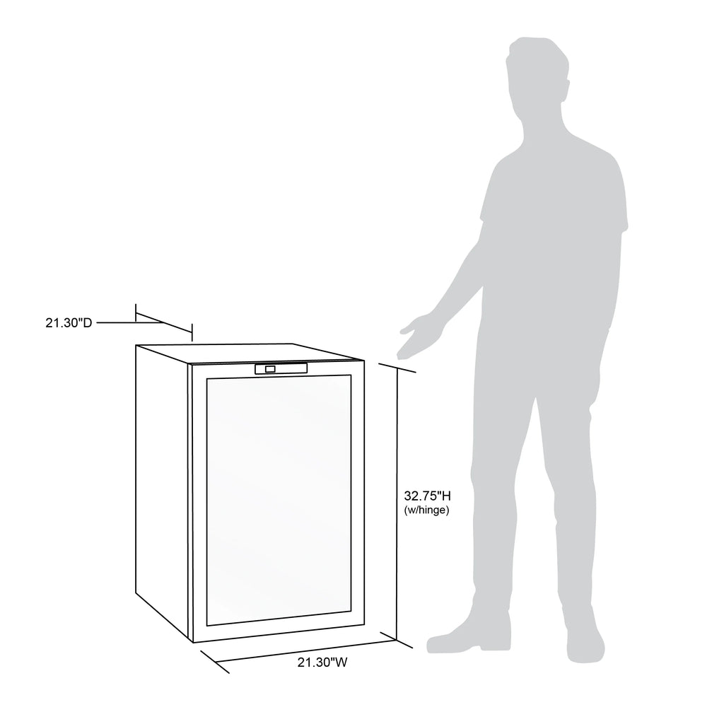 2025 Newair® Refrigerador de Bebidas Independiente en Acero Inoxidable – 160 Latas – 21,3"