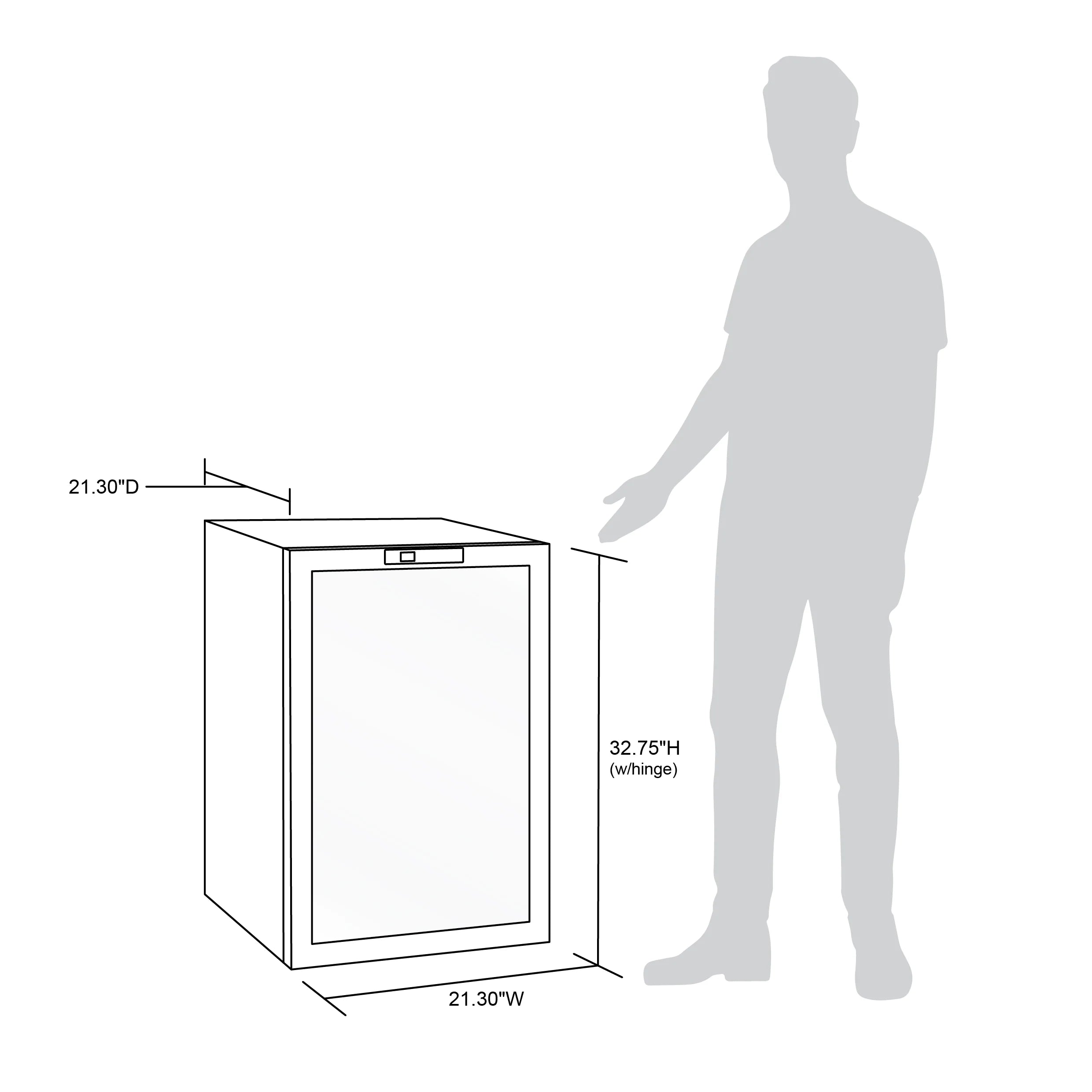 2025 Newair® Refrigerador de Bebidas Independiente en Acero Inoxidable – 160 Latas – 21,3"