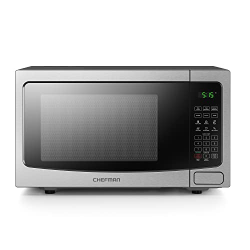 2025 Microondas de Encimera Chefman Essentials de Acero Inoxidable