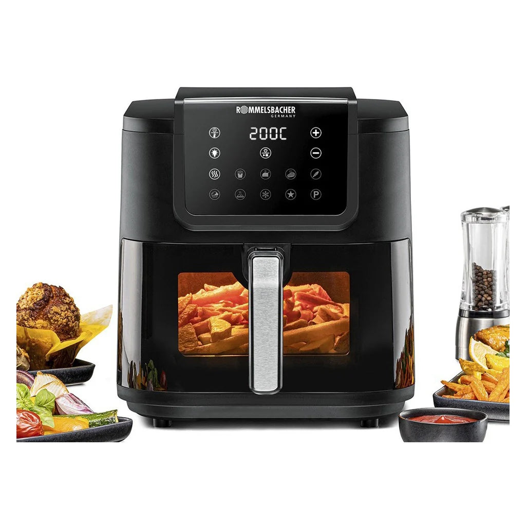 2025 Freidora de aire caliente Rommelsbacher FRH 1700 XXL negra