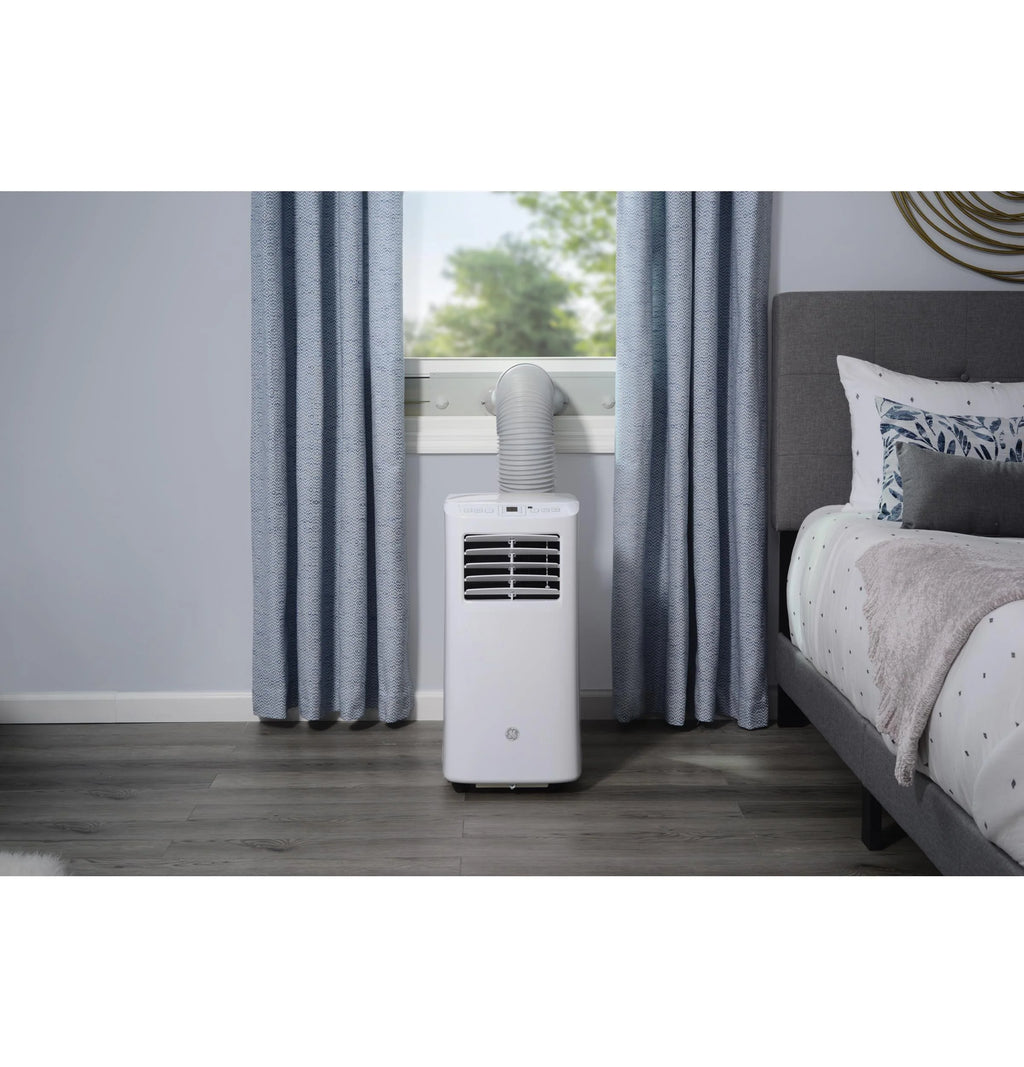 2025 GE Appliances APFD05JASW – Aire Acondicionado Portátil de 5 100 BTU con Deshumidificador y Control Remoto (Blanco)