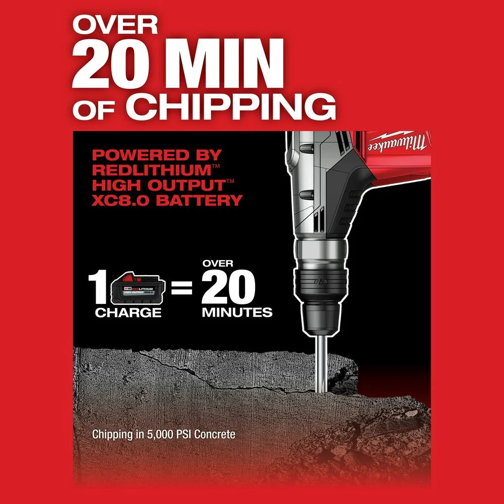 2025 Milwaukee 2717-22HD M18 FUEL Martillo Rotativo SDS Max de 1-9/16" con 2 Baterías