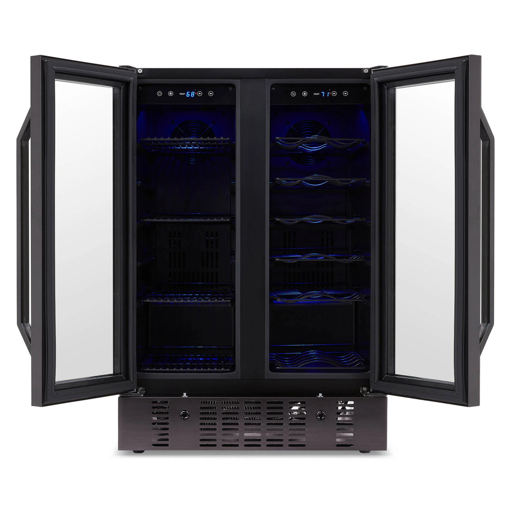 2025 Newair® Refrigerador Empotrable de Doble Zona – 60 Latas y 18 Botellas – 24"