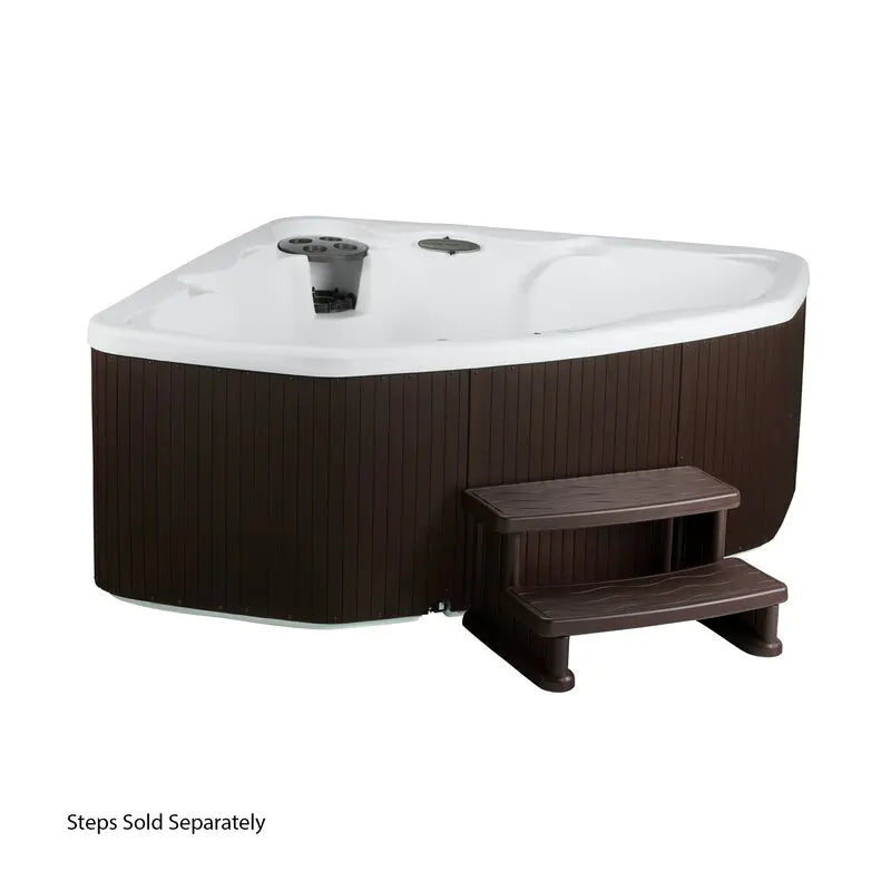 Lifesmart Spas – Spa Plug and Play 110 Voltios, 3 personas, 17 chorros con ozonizador – Color Espresso
