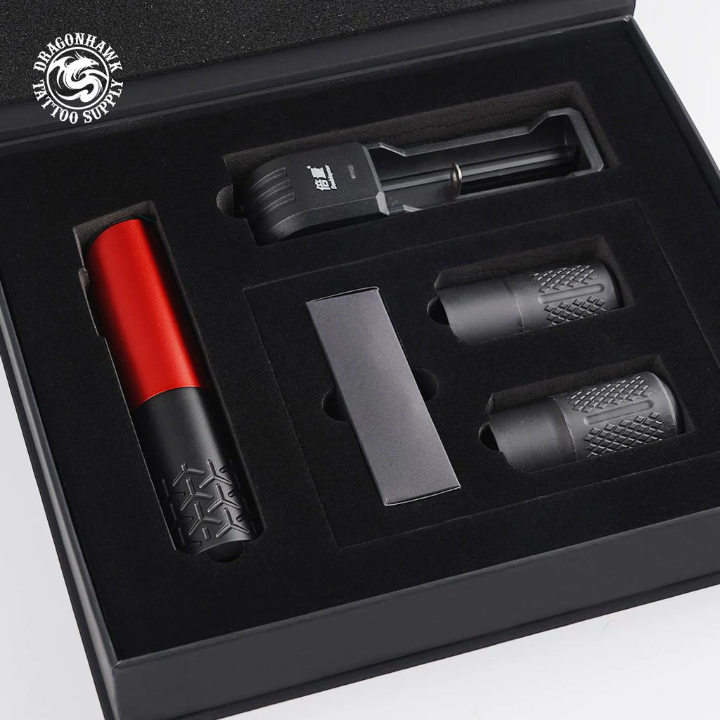 Máquina de Tatuaje Rotativa Inalámbrica Dragonhawk con Baterías Reemplazables