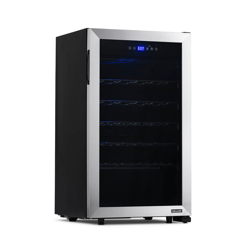 2025 Refrigerador de Vinos Independiente Newair® de Acero Inoxidable – 33 Botellas – 18,9"
