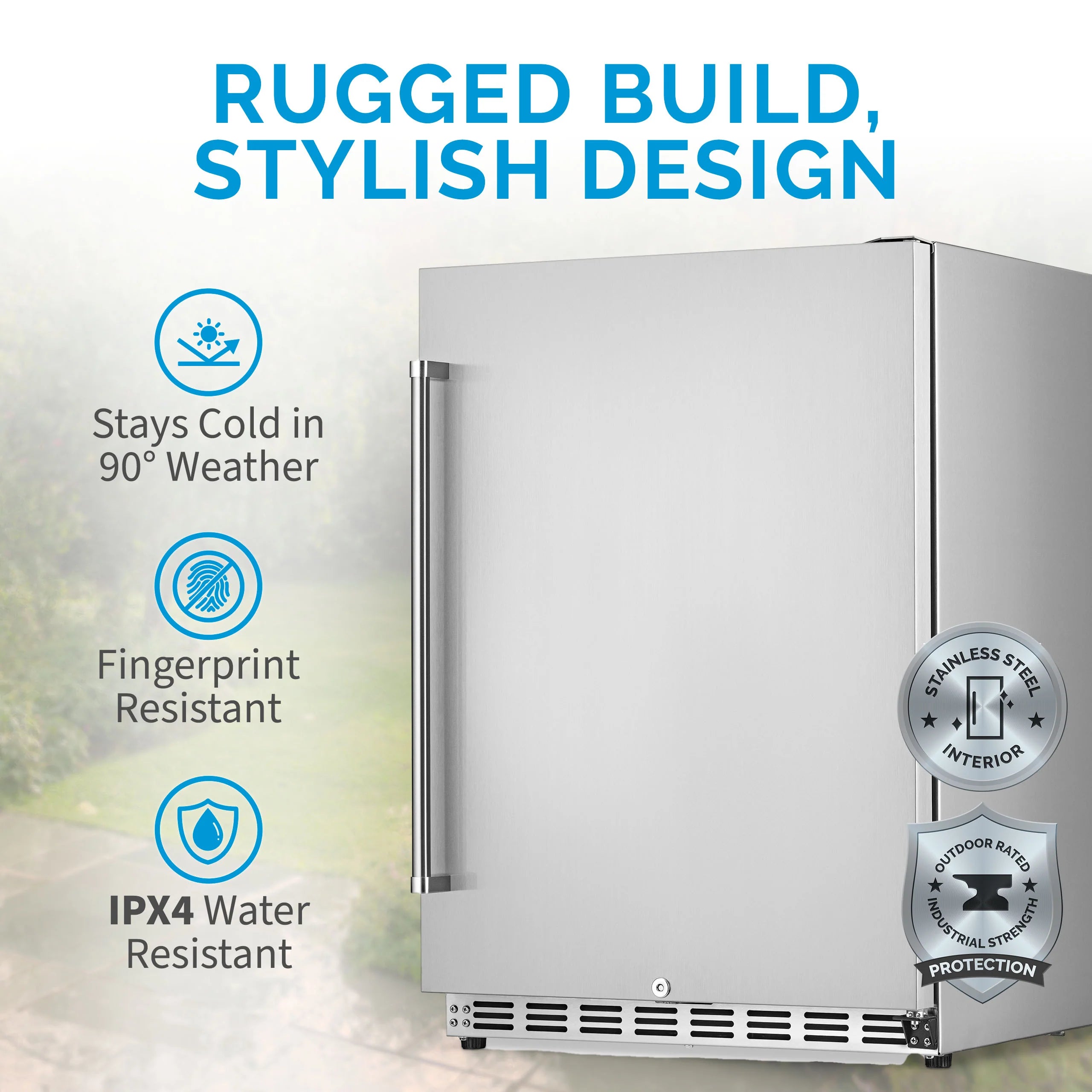 2025 Newair® Refrigerador Comercial Empotrable de 24" – 5,3 pies cúbicos – Acero Inoxidable – 23,6"