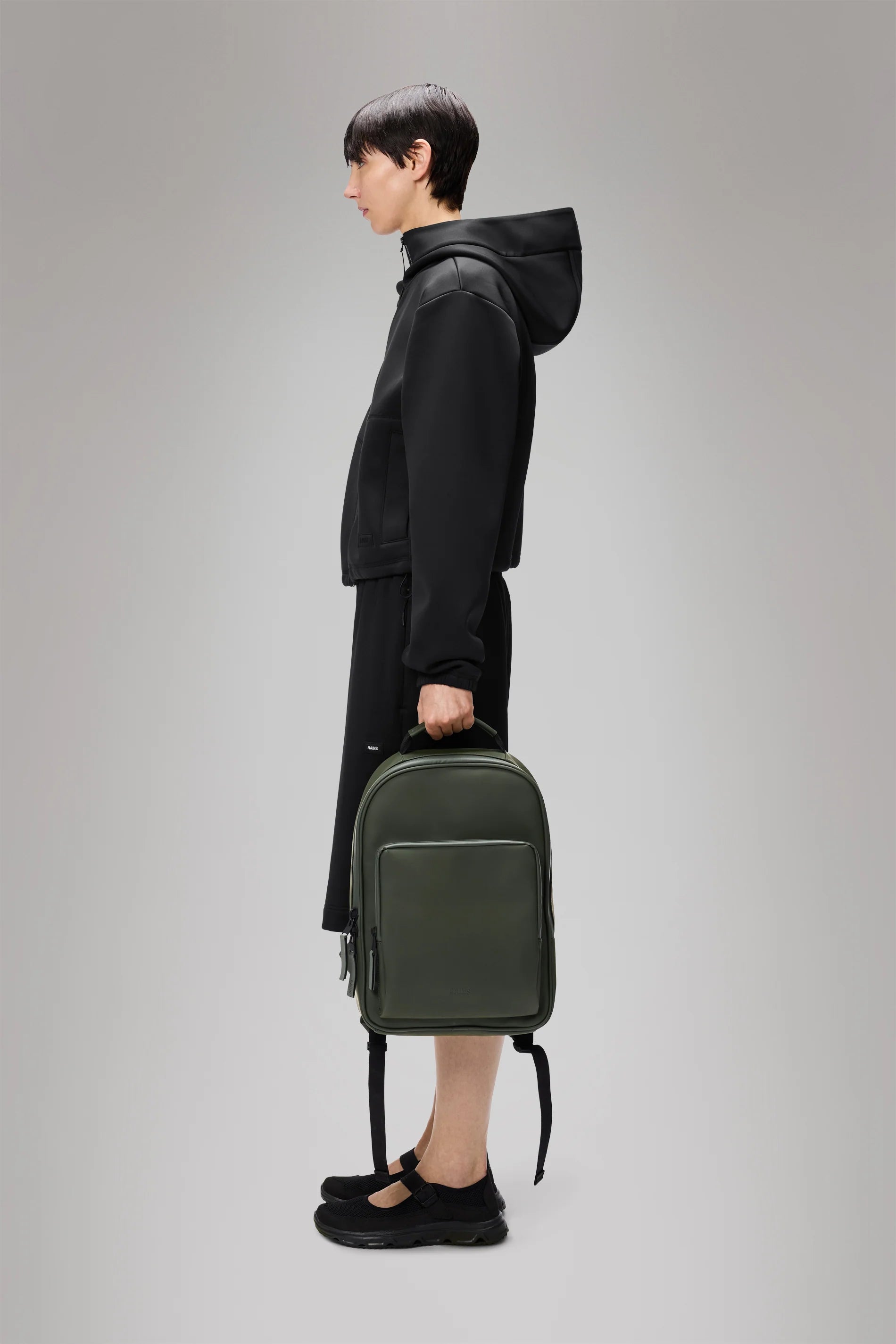 2025 Book Daypack – Sac à dos campus minimaliste et imperméable avec compartiment pour ordinateur 15" – Robuste et durable en tissu PU