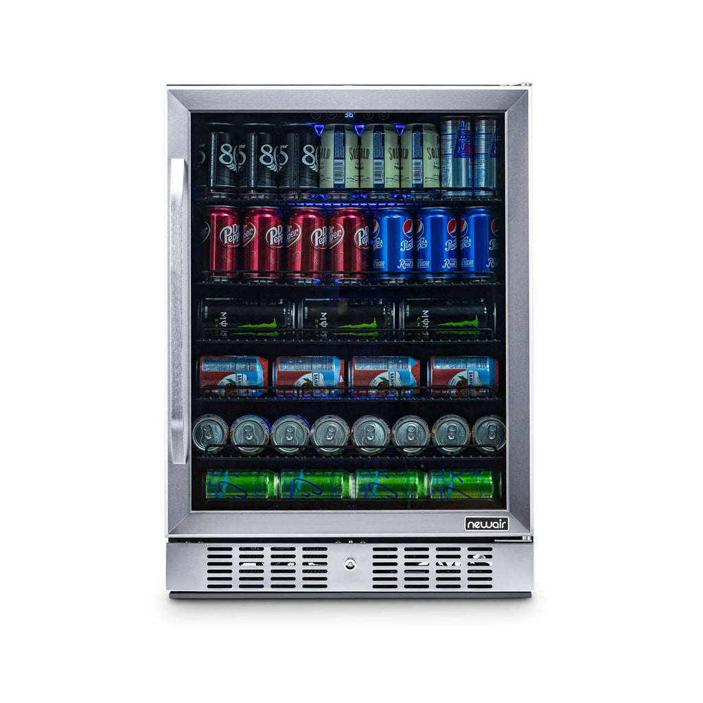 2025 Newair® Refrigerador de Bebidas Empotrable de Acero Inoxidable – 177 Latas – 24"