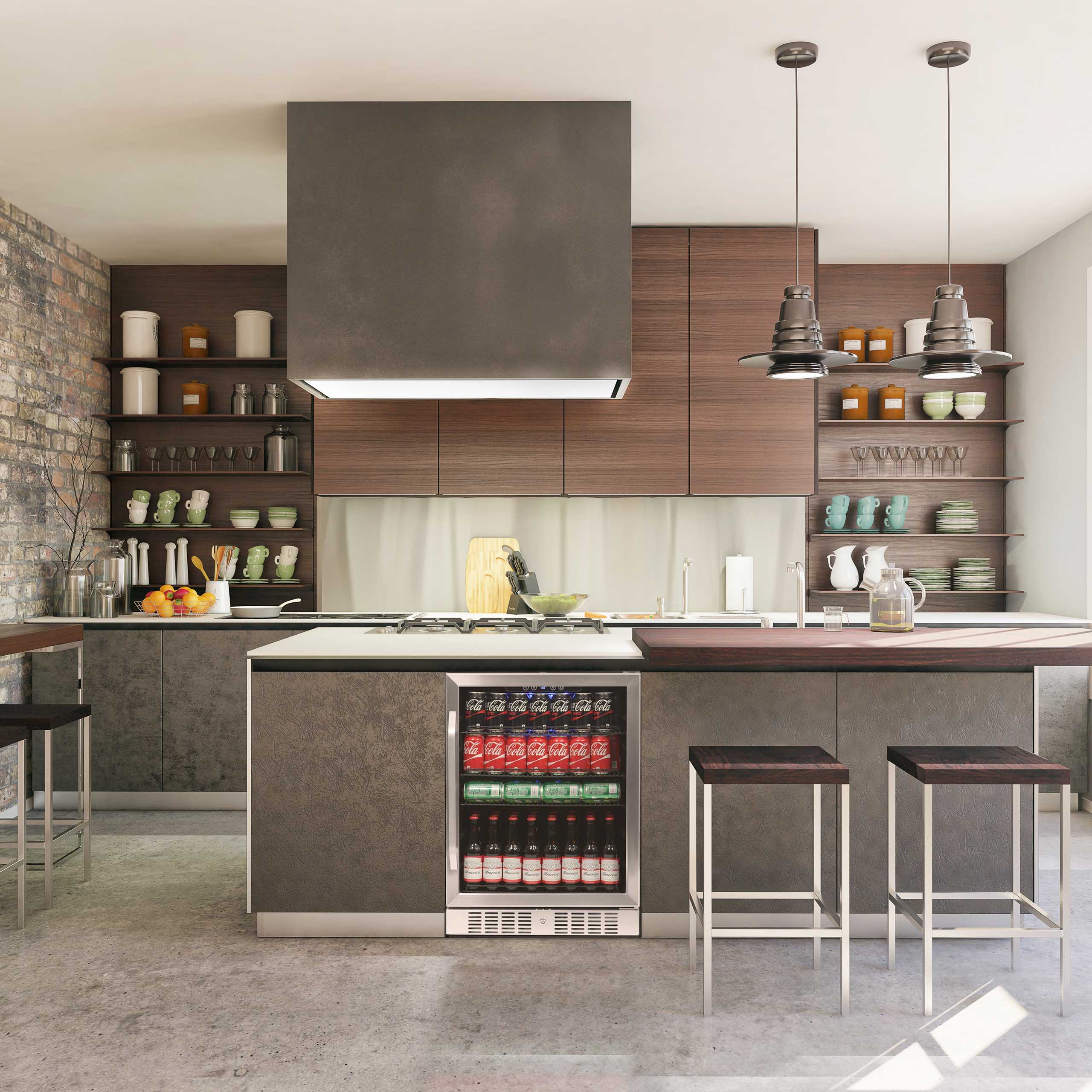 2025 Newair® Refrigerador de Bebidas Empotrable de Acero Inoxidable – 177 Latas – 24"