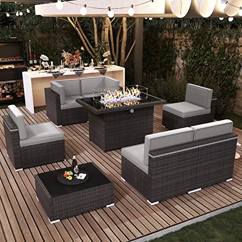 LayinSun Mobiliario de Exterior Seccional para Conversación