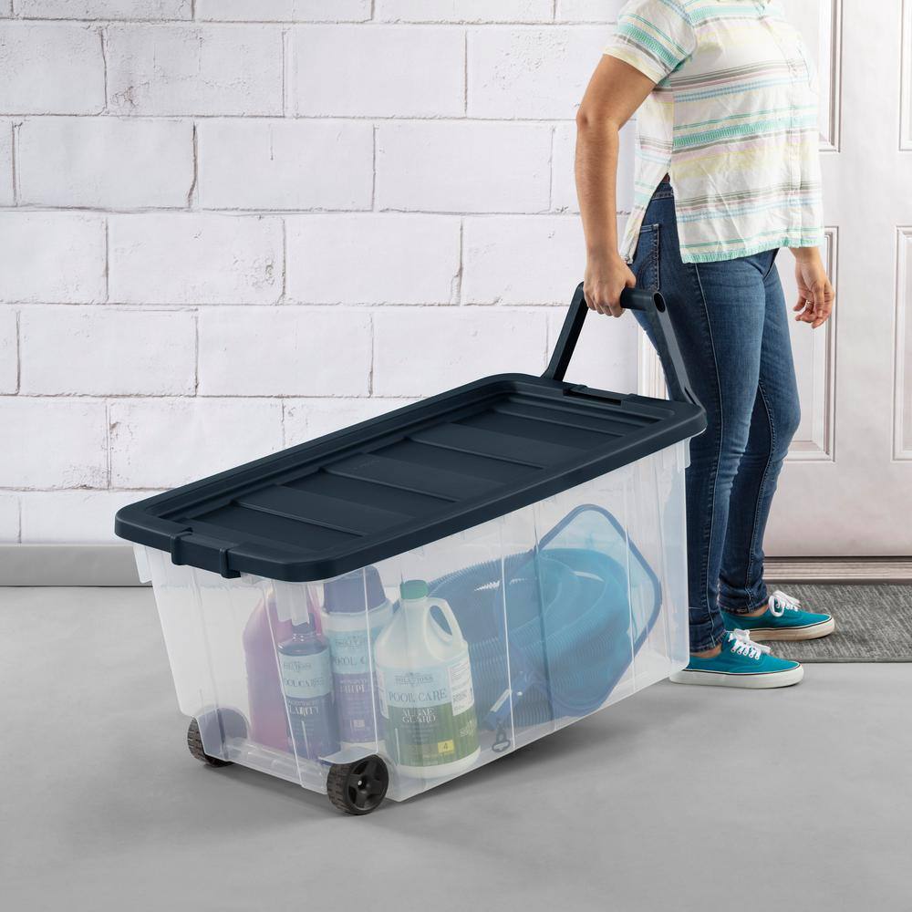 2025 Caja de almacenamiento Sterilite con ruedas de 160 cuartos – Modelo 14674K02