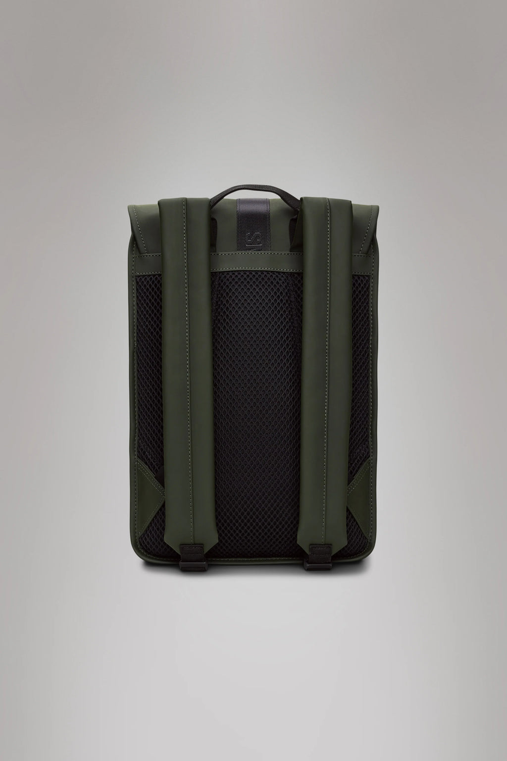 2025 Trail Backpack Mini – Mochila de Día Repelente al Agua (15") con Solapa y Hebilla de Goma – Tejido PU – Compartimento Acolchado para Portátil