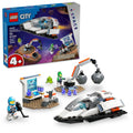Set de Construcción LEGO City Nave Espacial y Descubrimiento de Asteroides, Regalo para Niños de 4 Años en Adelante que Aman el Juego de Imaginación, Incluye 2 Minifiguras de Tripulación Espacial, Alienígena, Cristales y Grúa, 60429