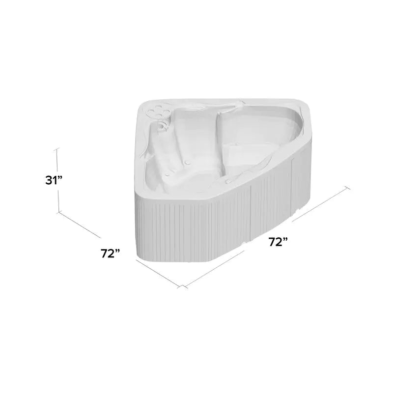 Lifesmart Spas – Spa Plug and Play 110 Voltios, 3 personas, 17 chorros con ozonizador – Color Espresso