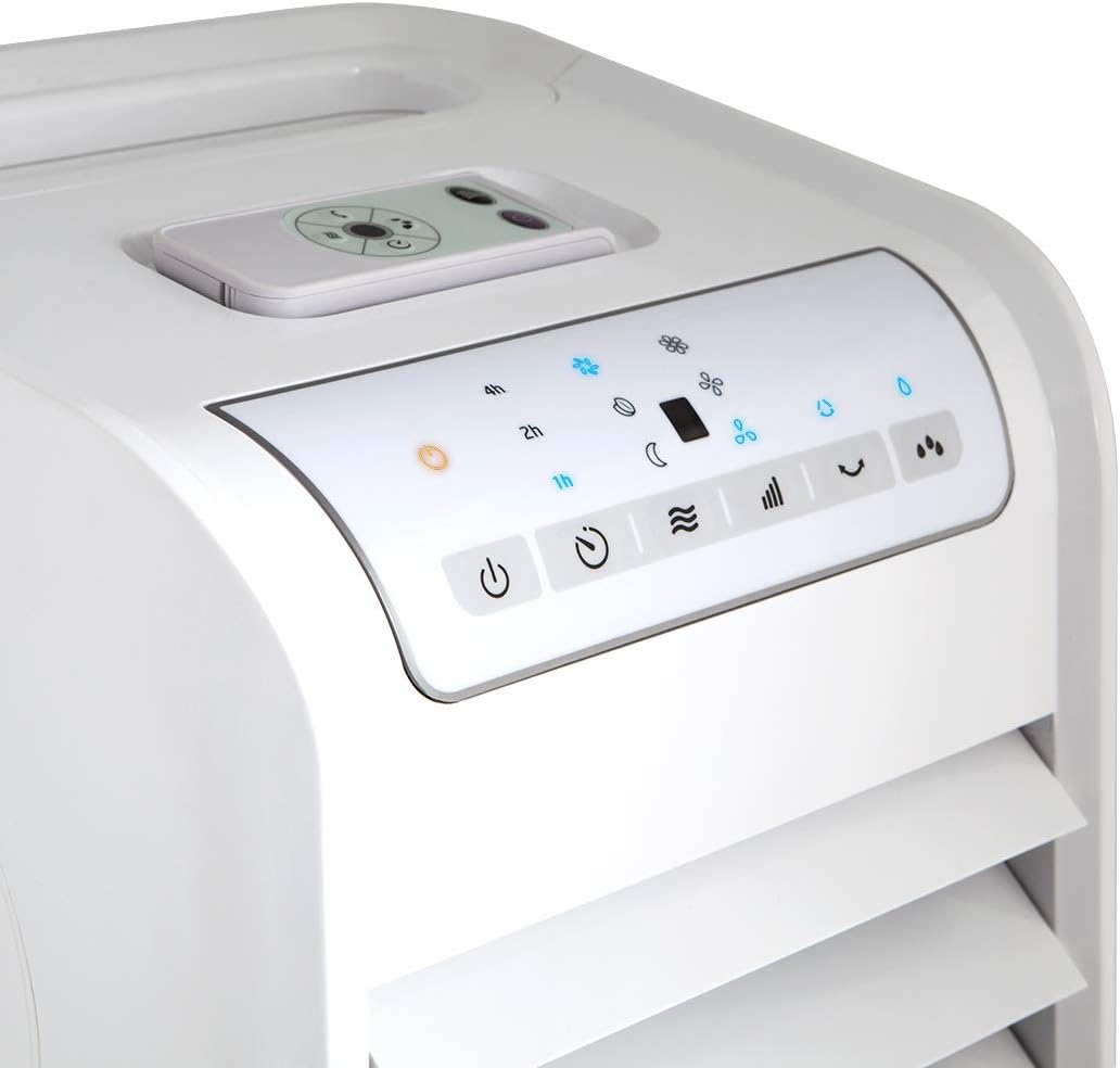 Orbegozo Air 46 Evaporativo 3 en 1 Aire Acondicionado, 3 Velocidades, Temporizador, Acumuladores Fríos, Depósito de 6 L, Control Remoto, Silencioso, 55 W, Plástico/Metal