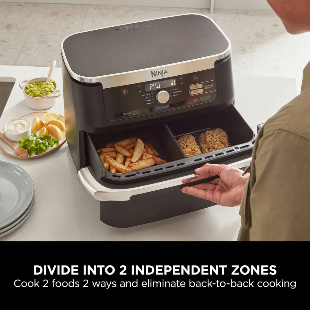2025 Ninja Foodi FlexDrawer Freidora de Aire 10,4L AF500UK - Negro