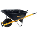 Carretilla True Temper R6STFFEC de Acero 6 pies³ con Rueda Antipinchazos y Mangos de Acero – Kit para Montar