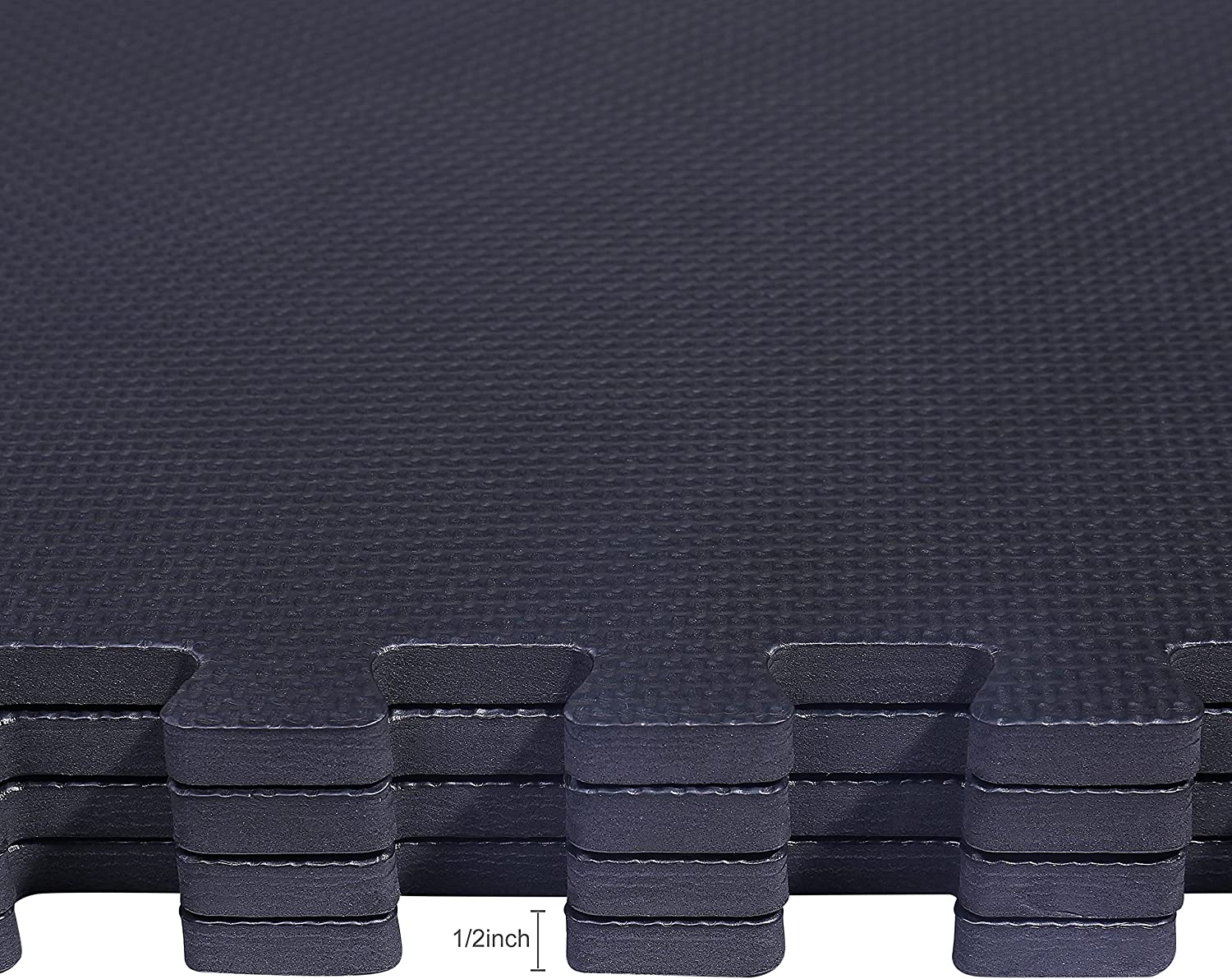 Tapete de ejercicio tipo rompecabezas BalanceFrom con losetas entrelazadas de espuma EVA