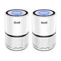 Purificador de Aire LEVOIT LV-H132 para el Hogar con Filtro HEPA Verdadero, Eliminador de Olores y Alergias para Fumadores, Polvo, Moho, Mascotas, Purificador con Luz Nocturna, US-120V, Paquete de 2, Blanco, Garantía de 2 Años (Reacondicionado)