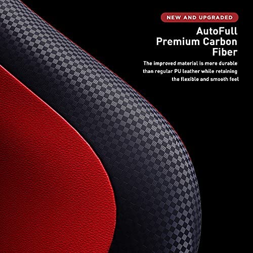 Silla de Oficina Gaming AutoFull con Soporte Lumbar Ergonómico, Estilo Racing, Cuero PU, Alta Respalda, Silla Giratoria Ajustable para PC