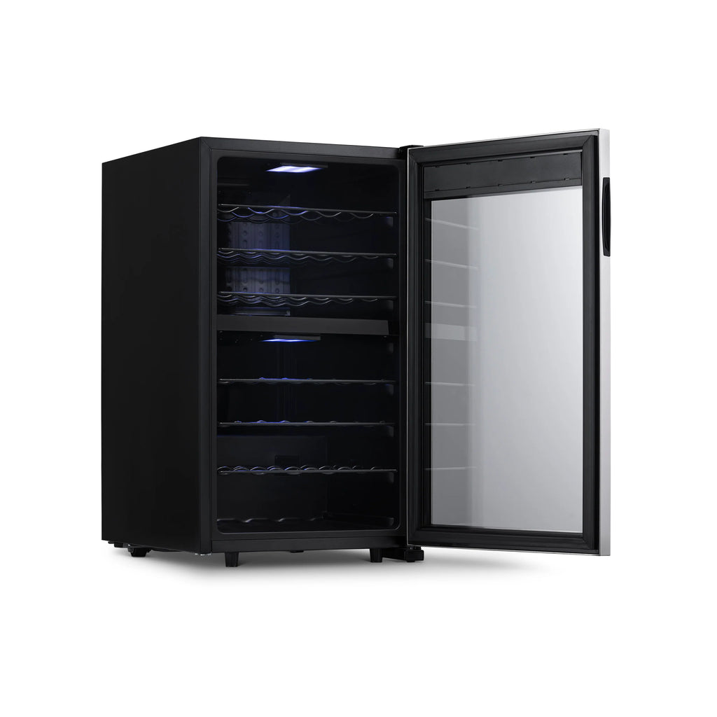 2025 Refrigerador de Vinos Independiente Newair® de Acero Inoxidable – 43 Botellas – 18,9" con Doble Zona