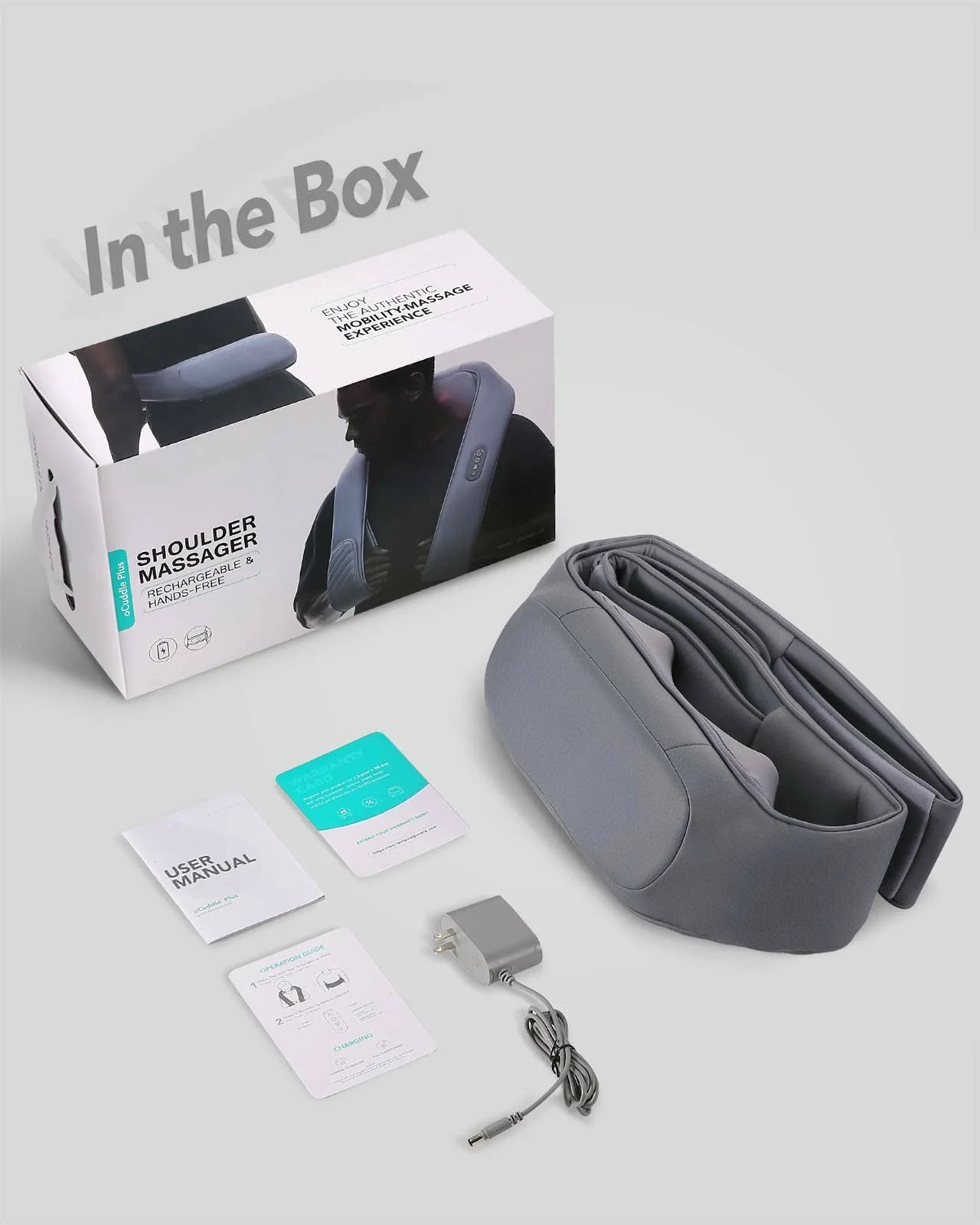 2025 Naipo oCuddle-P1 – Masajeador Inalámbrico Recargable para Cuello y Hombros, Masaje Shiatsu