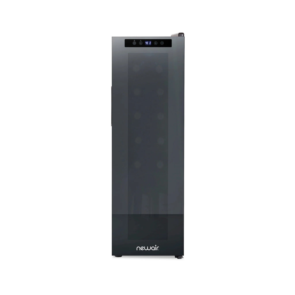 2025 Refrigerador de Vinos Independiente Newair® Negro – 12 Botellas – 13,6"