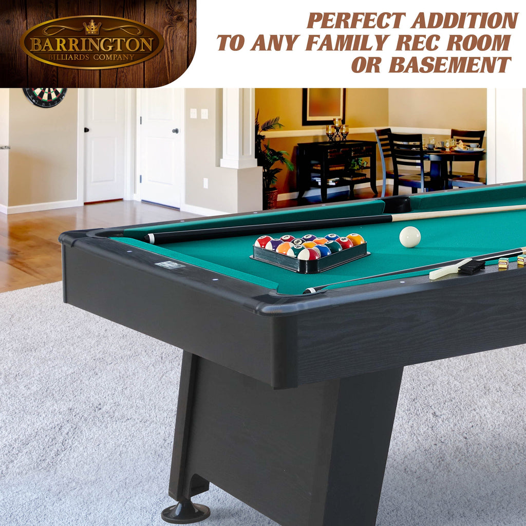 2025 Mesa de Billar Arcade Barrington de 84" con Juego de Diana de Cerdas como Bono – Color Verde