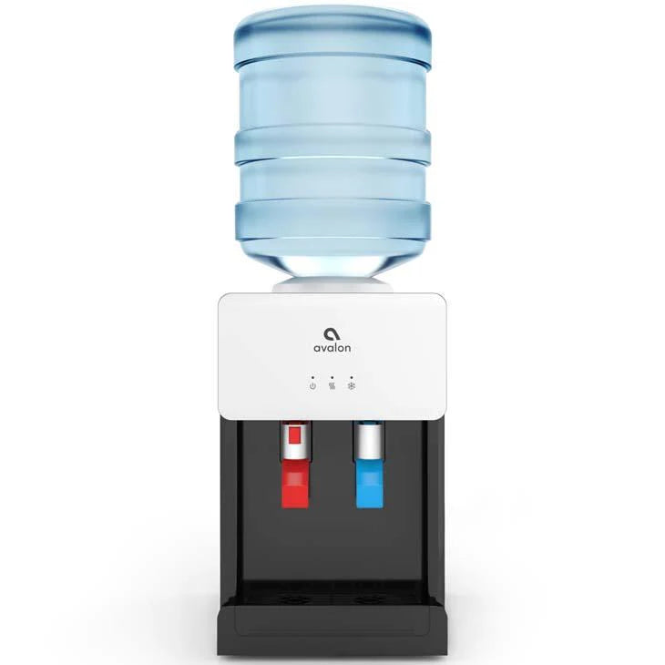 2025 Dispensador de Agua de Sobremesa Avalon Premium de Carga Superior – Agua Caliente y Fría