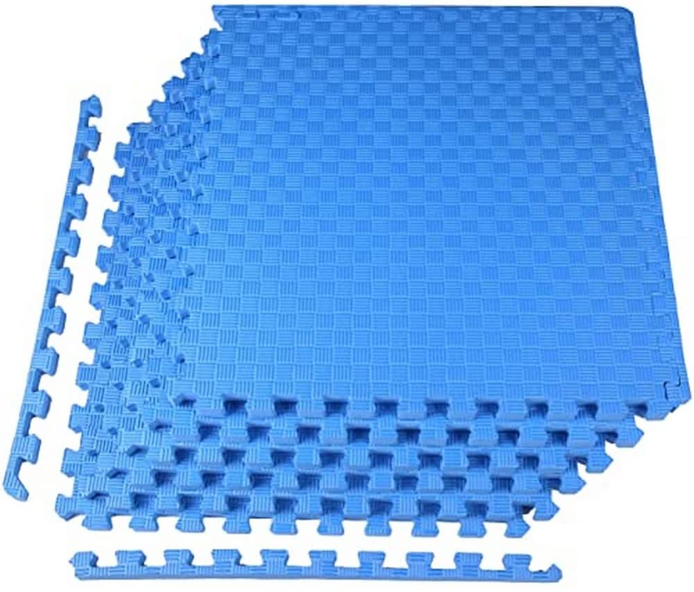 Tapete de ejercicio tipo rompecabezas BalanceFrom con losetas entrelazadas de espuma EVA