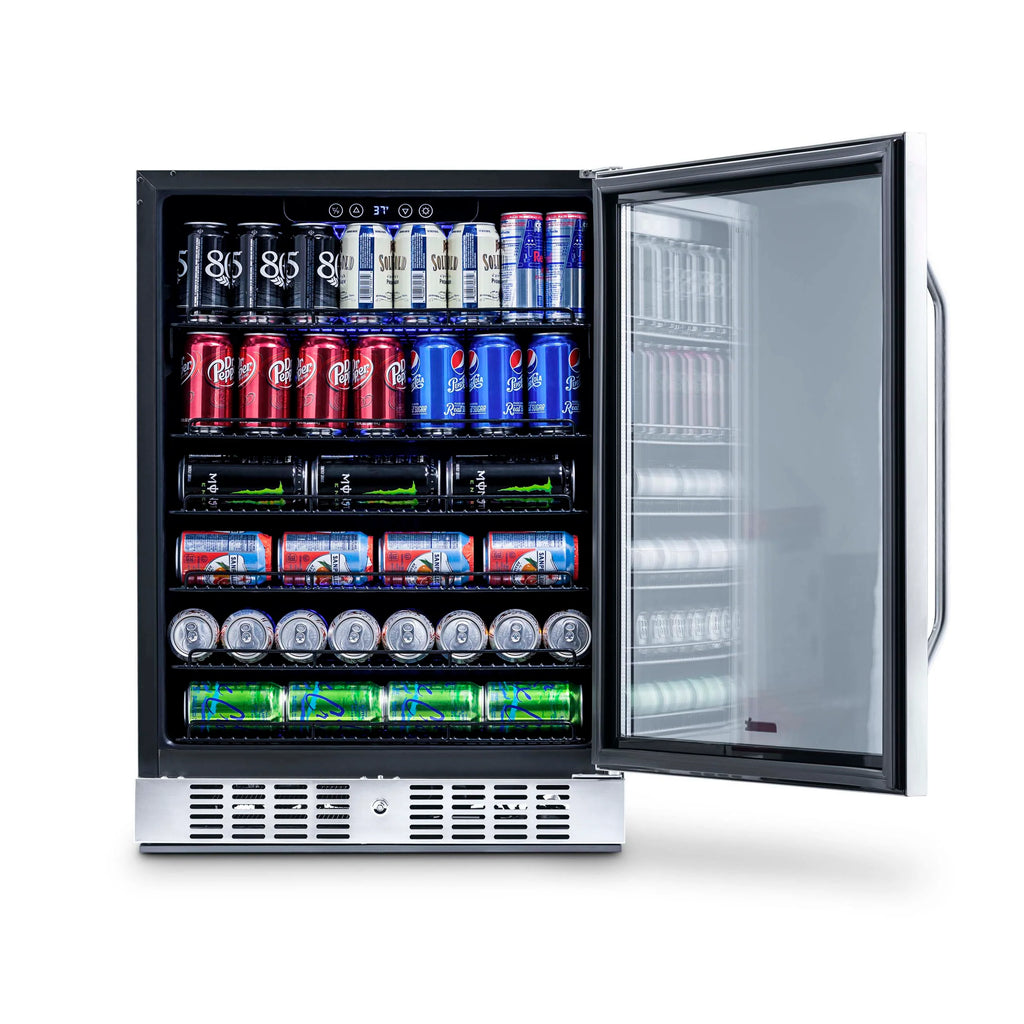 2025 Newair® Refrigerador de Bebidas Empotrable de Acero Inoxidable – 177 Latas – 24"