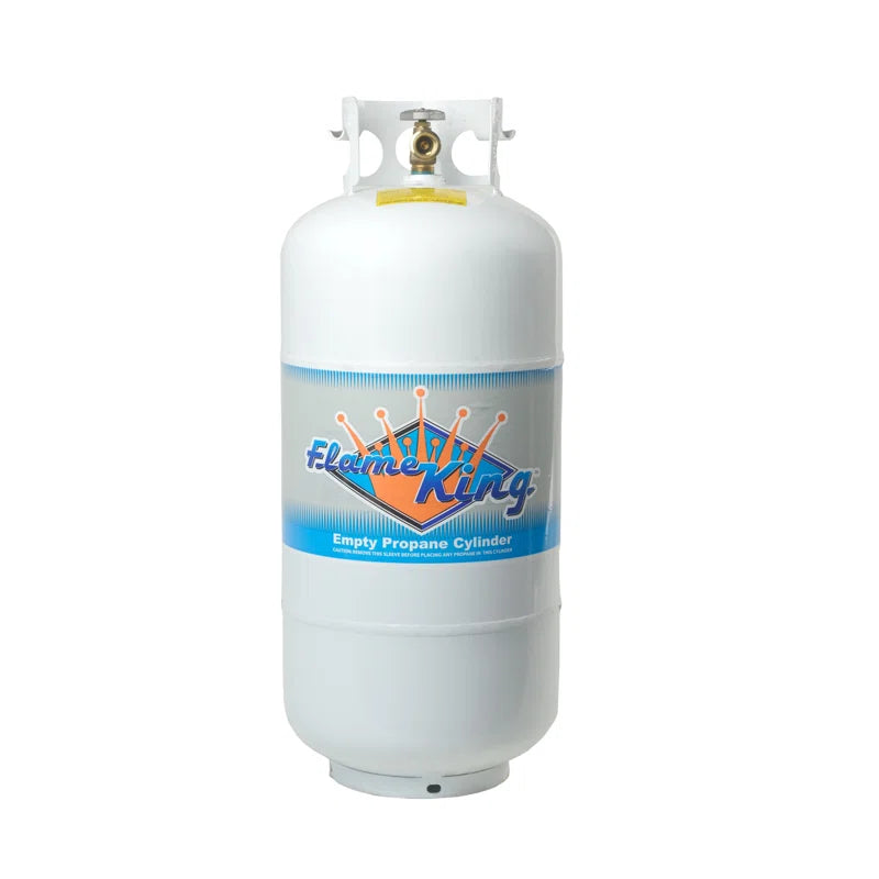 Cilindro de Propano Vacío Flame King YSN401 de 40 lbs con Válvula de Protección contra Sobrecarga