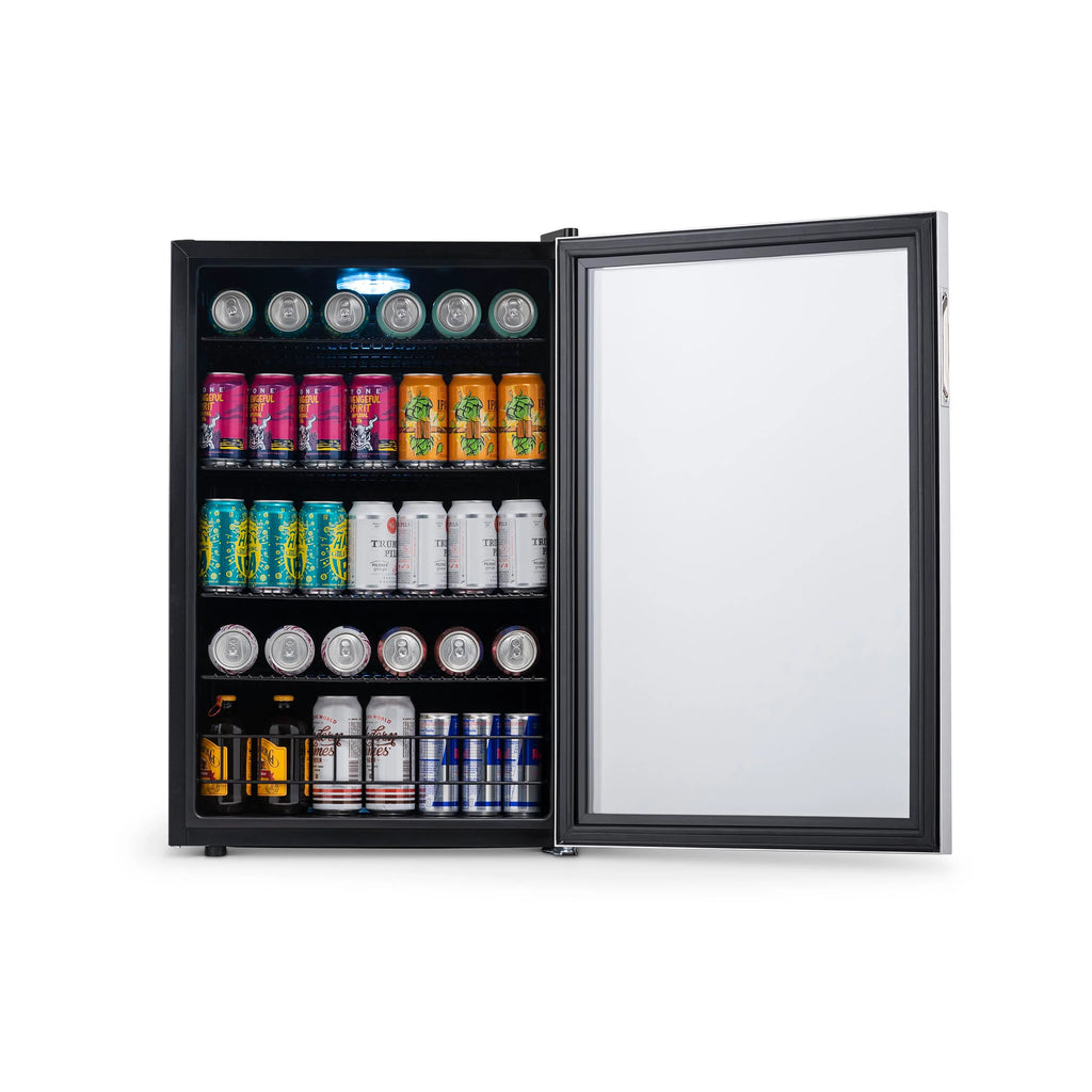 2025 Newair® Refrigerador de Bebidas Independiente en Acero Inoxidable – 160 Latas – 21,3"