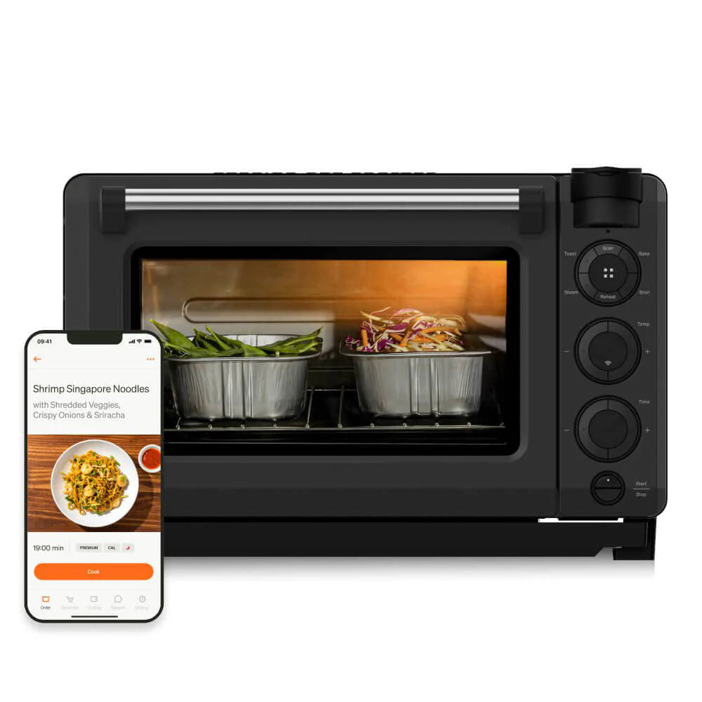 2025 Horno Inteligente y Freidora de Aire 2 en 1 – Horno de Mesa con Convección y Tostadora Controlado por Smartphone