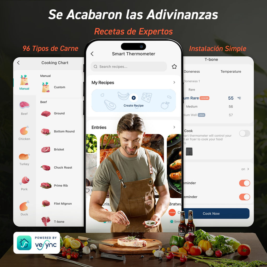 Termómetro Inteligente Cosori Chef Edition
