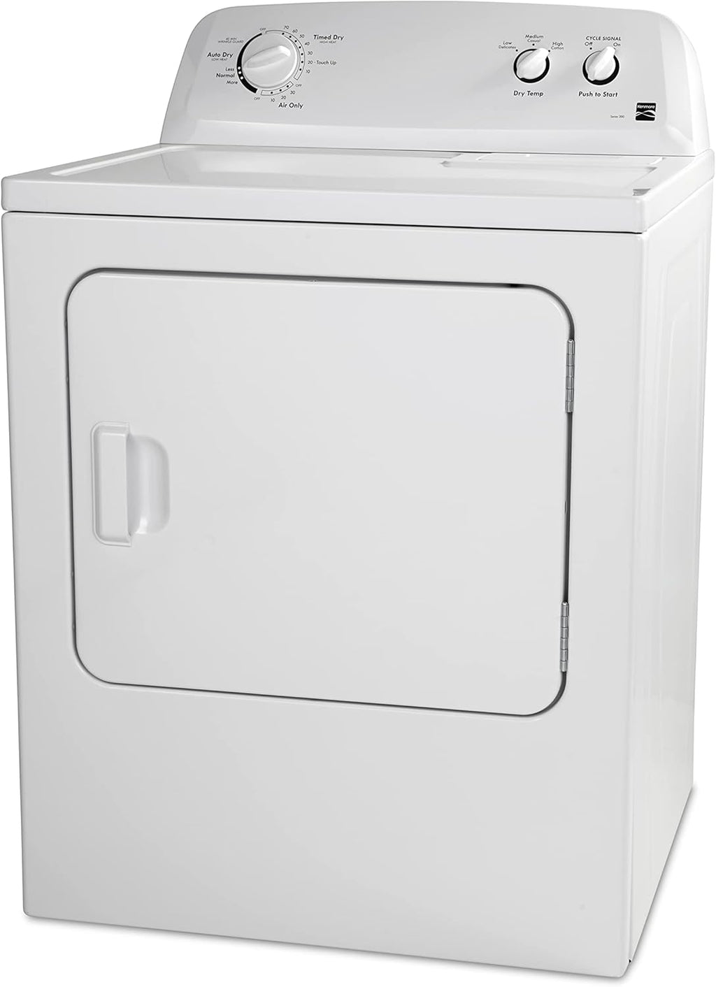 Kenmore Secadora Eléctrica de Carga Frontal de 29" con Protección contra Arrugas y Capacidad Total de 7.0 pies Cúbicos, Color Blanco