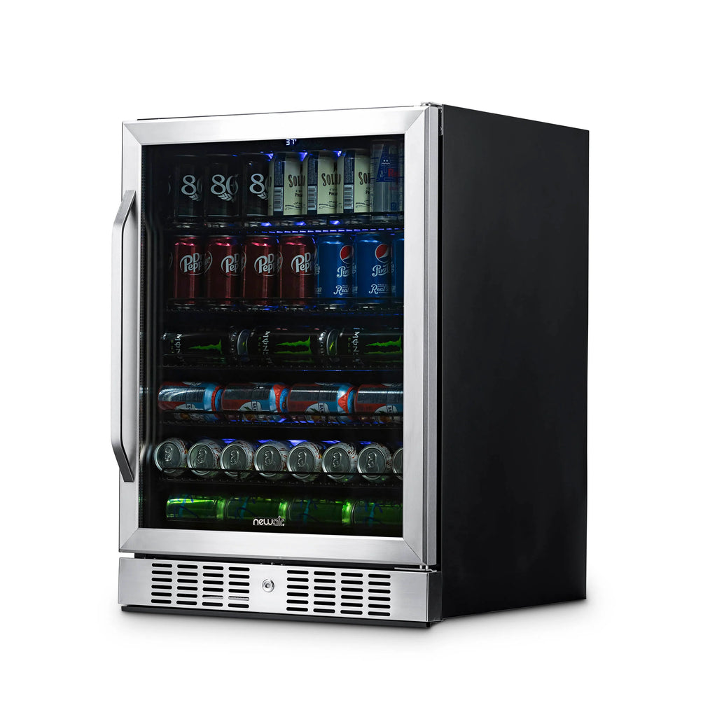 2025 Newair® Refrigerador de Bebidas Empotrable de Acero Inoxidable – 177 Latas – 24"